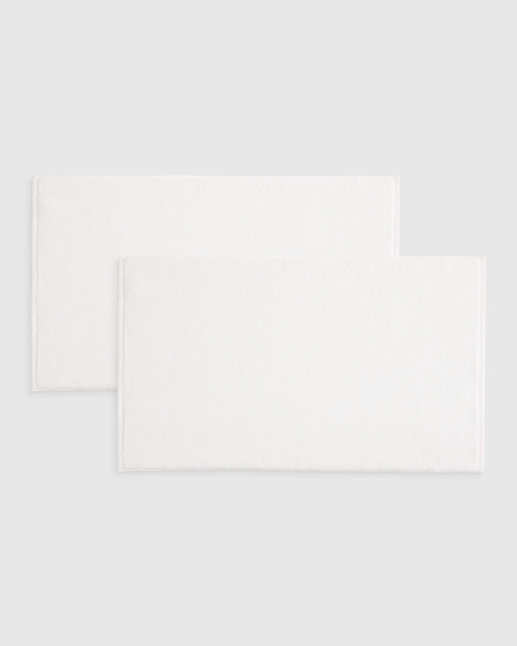 Turkish Cotton Bath Mat Bundle - One Size / White