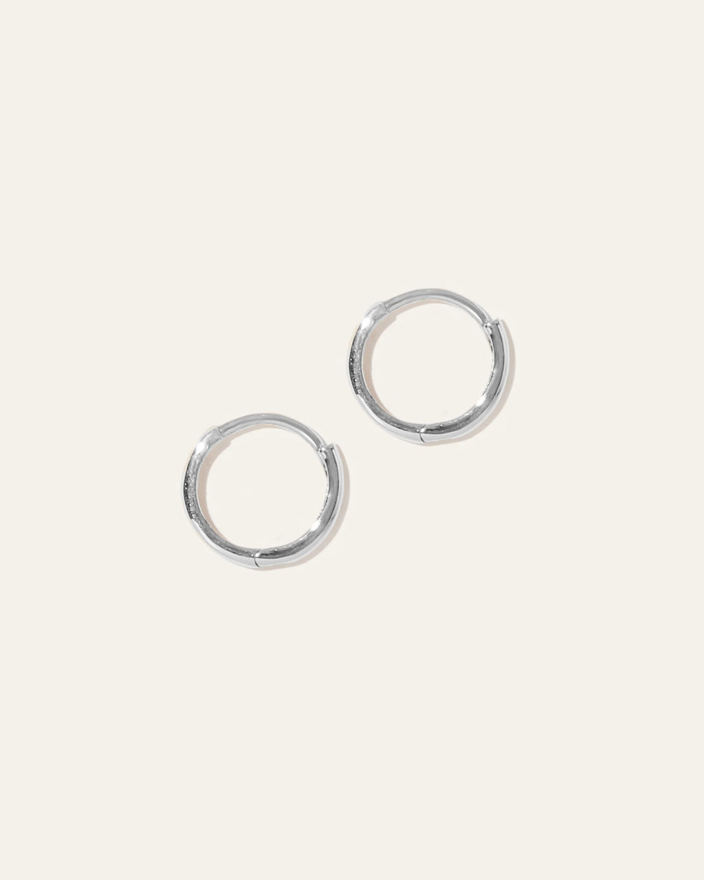 14K Gold Second Piercing Tiny Huggie - Pair - One Size / Yellow Gold