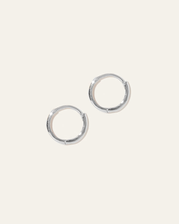 14K Gold Second Piercing Tiny Huggie - Pair - One Size / Yellow Gold