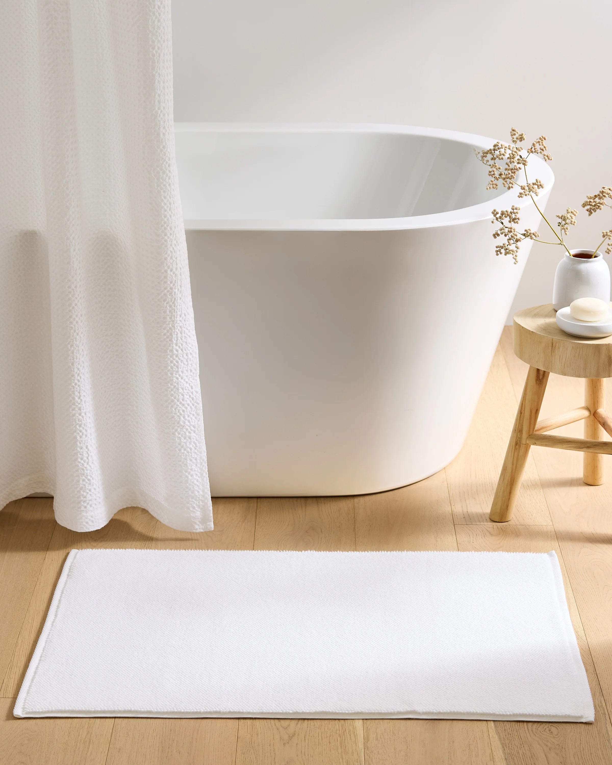 Turkish Cotton Bath Mat Bundle - One Size / White Secondary image
