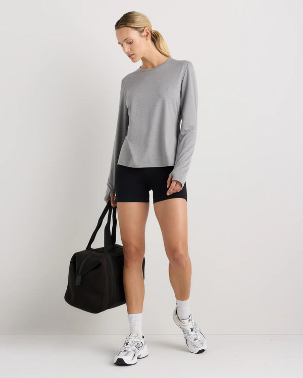 Flowknit Breeze Long Sleeve Top - XS / Heather Deep Navy