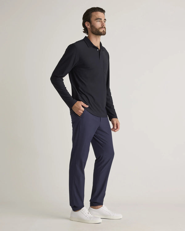ProPique Performance Long Sleeve Polo - S / Navy