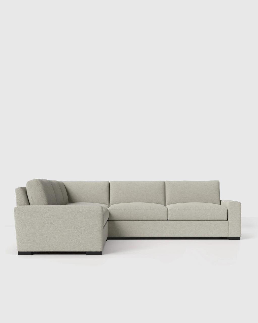 Stillman L Sectional in Performance Basketweave - 116x116 / Flax