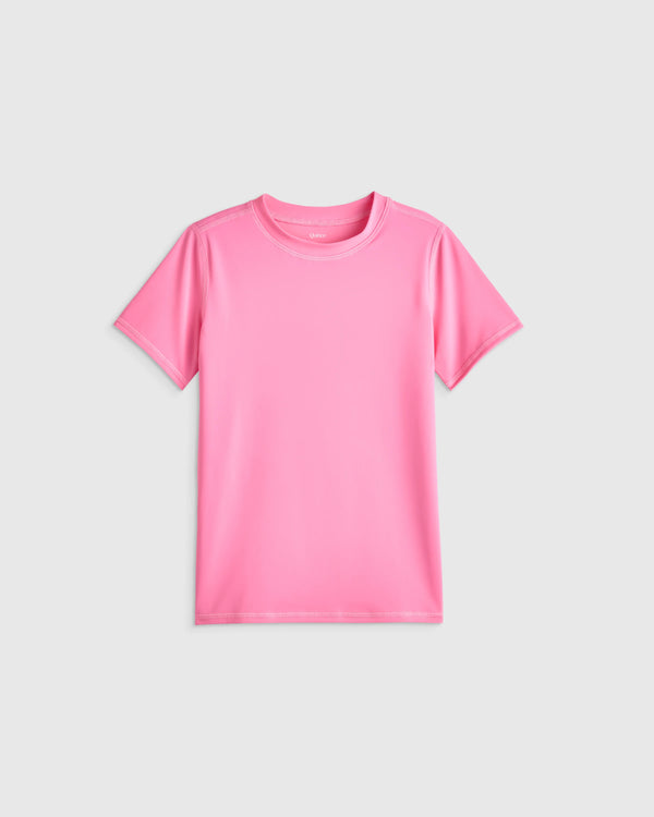 Short Sleeve Rash Guard Top - 6 / Coral Orange