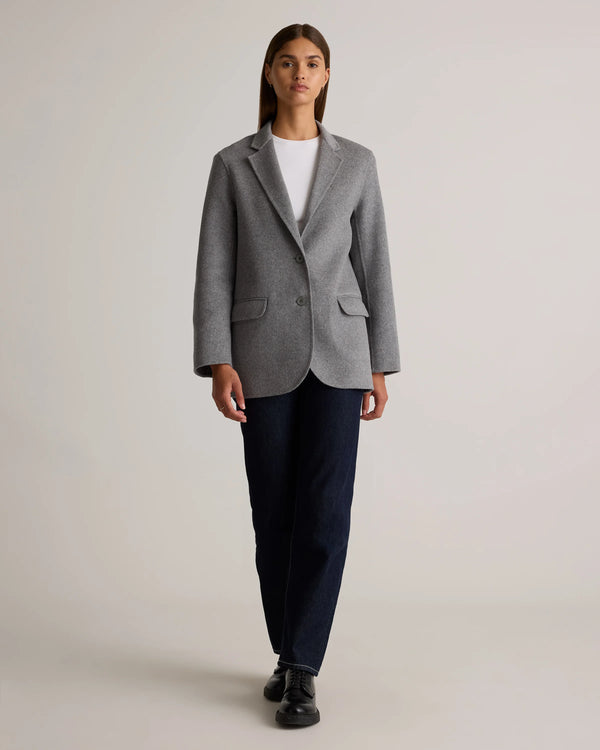 Double-Faced Merino Wool Soft Blazer - XS / Caramel