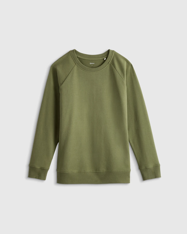 Organic Cotton French Terry Crew Neck Sweatshirt - 6 / Heart Graphic