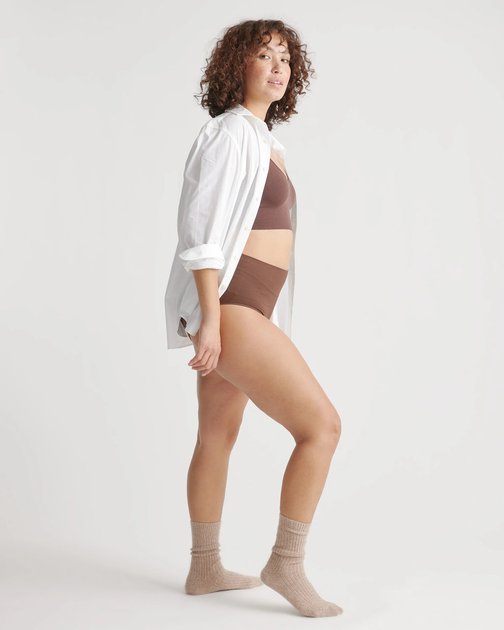 Shaping High-Waisted Brief (3-Pack) - XS / Cocoa