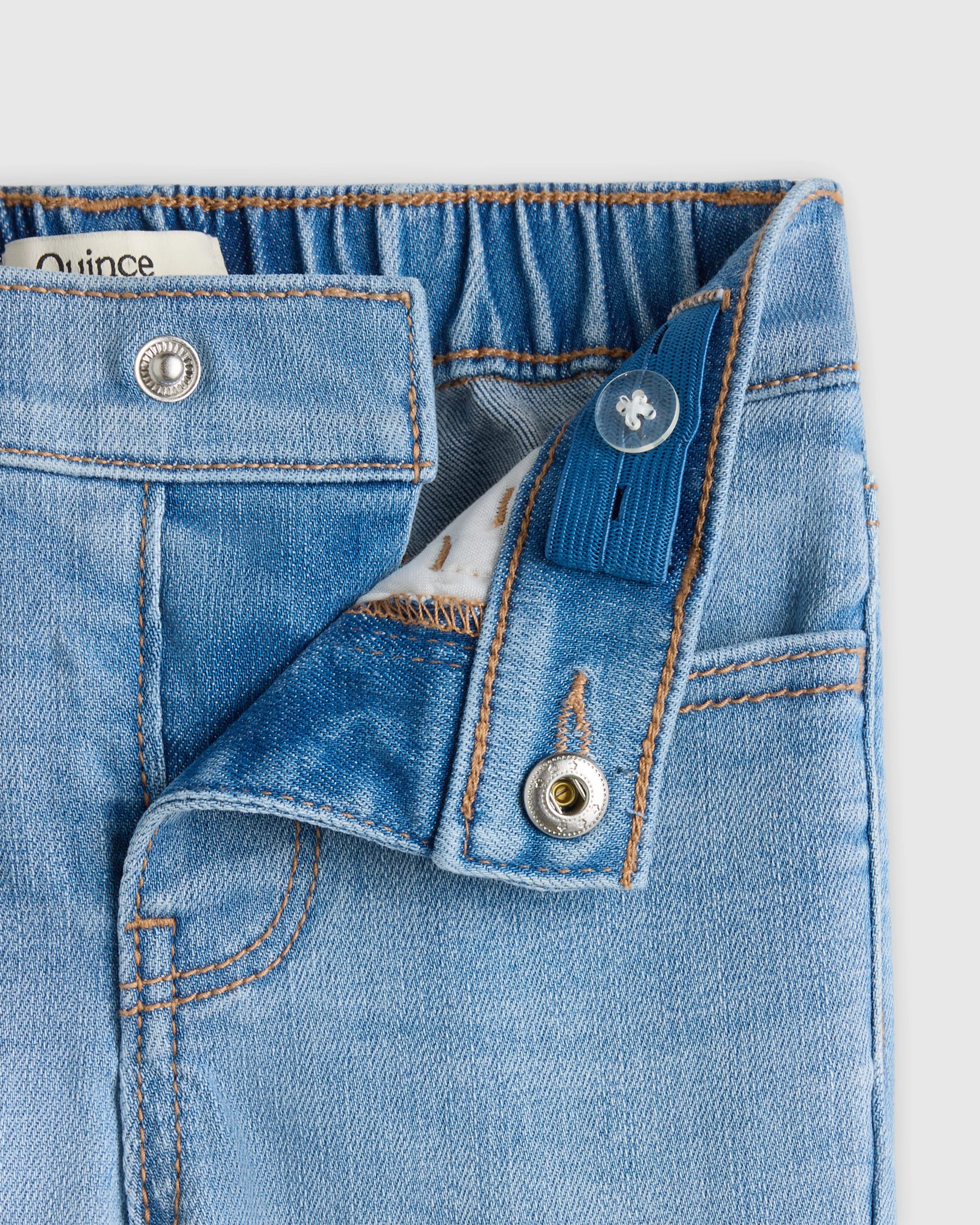 Girls Stretch Wide Leg Jeans - 2T / Light Wash Secondary image