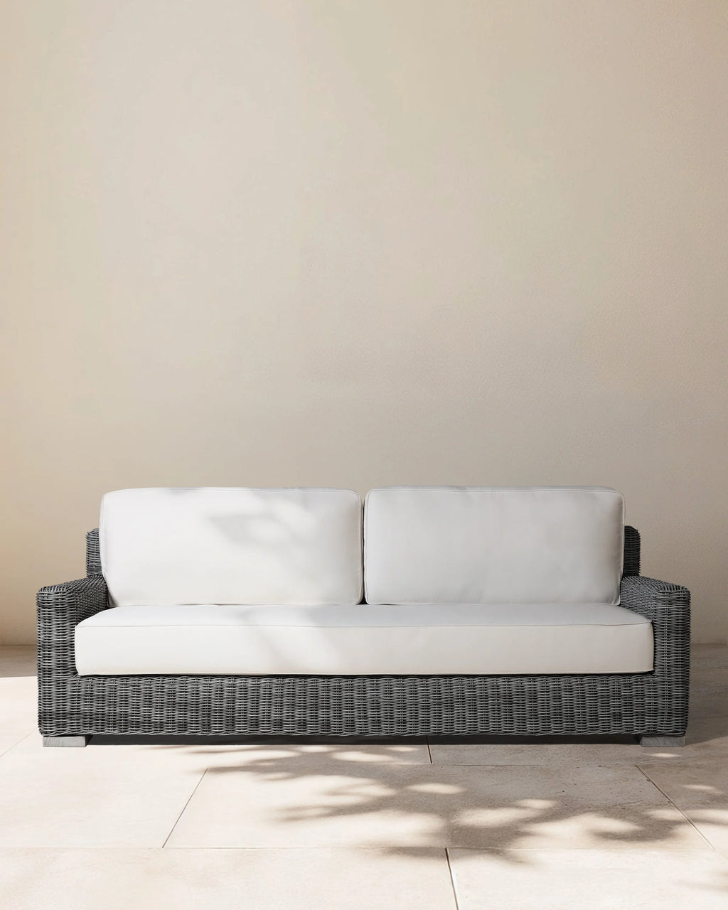 Classic All-Weather Wicker Outdoor Sofa - 86" / Natural Weave