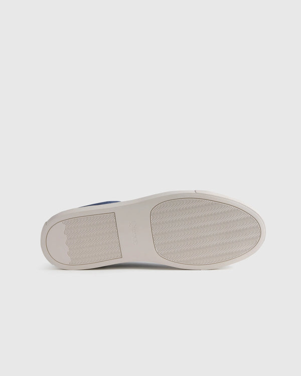 Italian Suede Tailored Sneaker - 7 / Fog