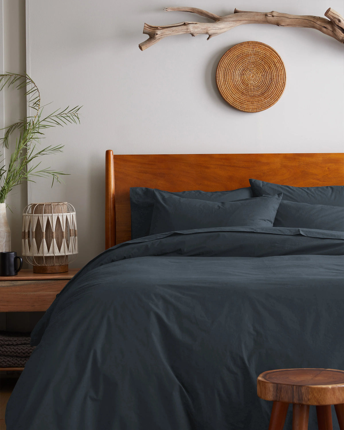 Organic Brushed Cotton Sham Set - Standard / Toffee