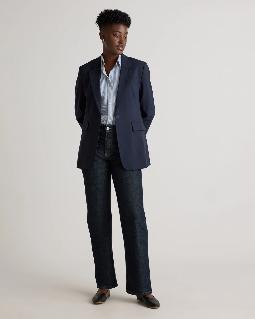 Italian Wool Long Blazer - XS / Sahara Camel