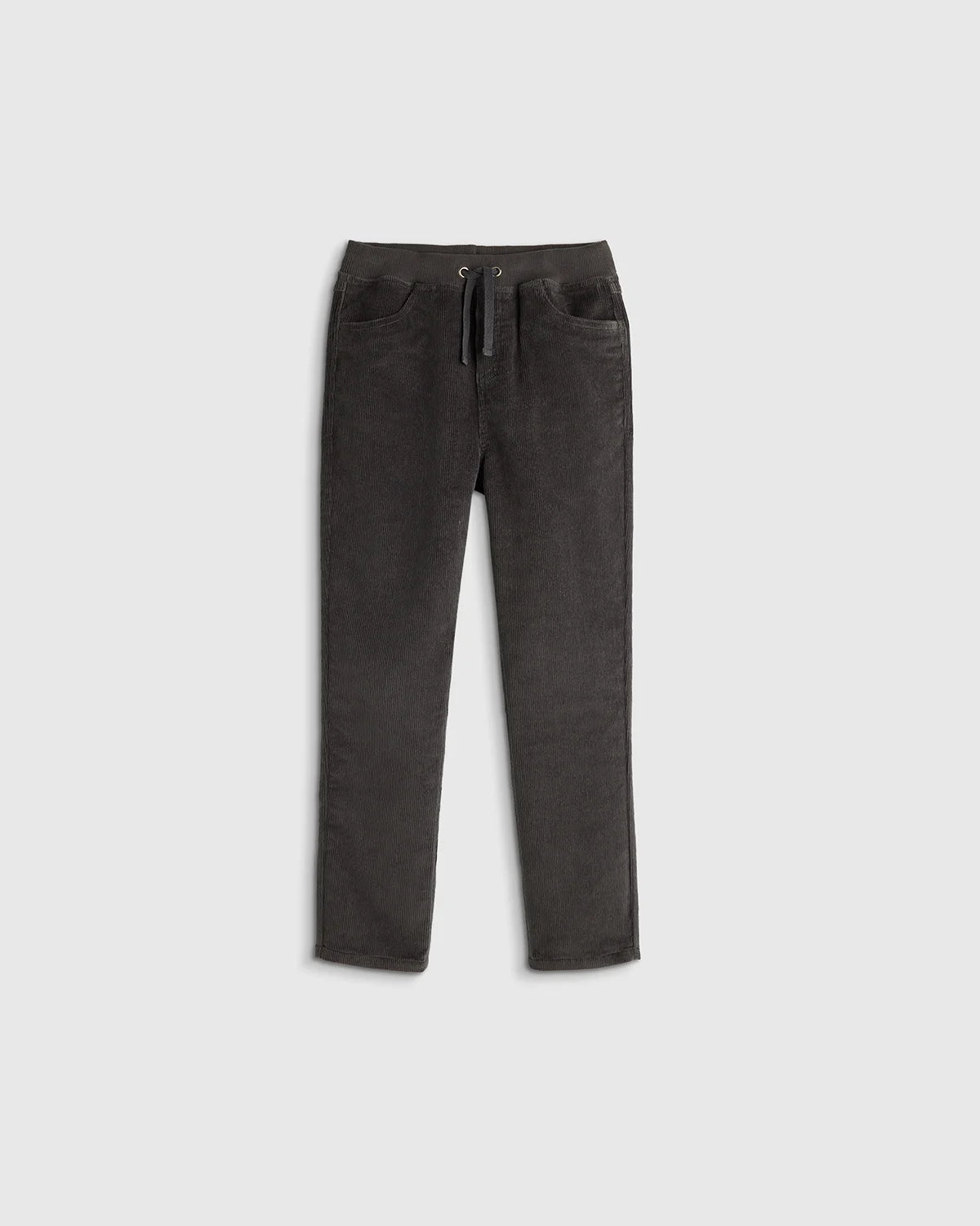 Organic Cotton Stretch Corduroy Pull-on Pant - 2T / Dark Coal Main image
