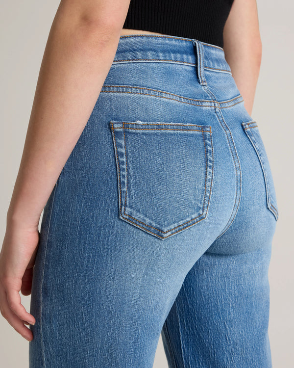 Bella Stretch Relaxed Straight Jeans - 24 / Atlantic Blue