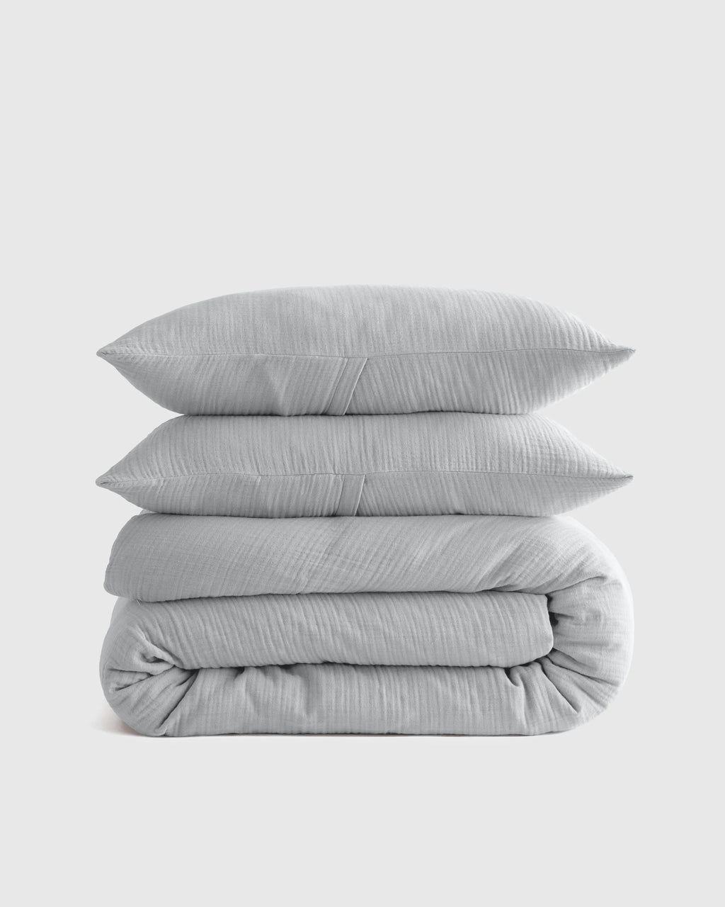 Organic Cotton Gauze Duvet Cover Set - Twin / Dried Sage
