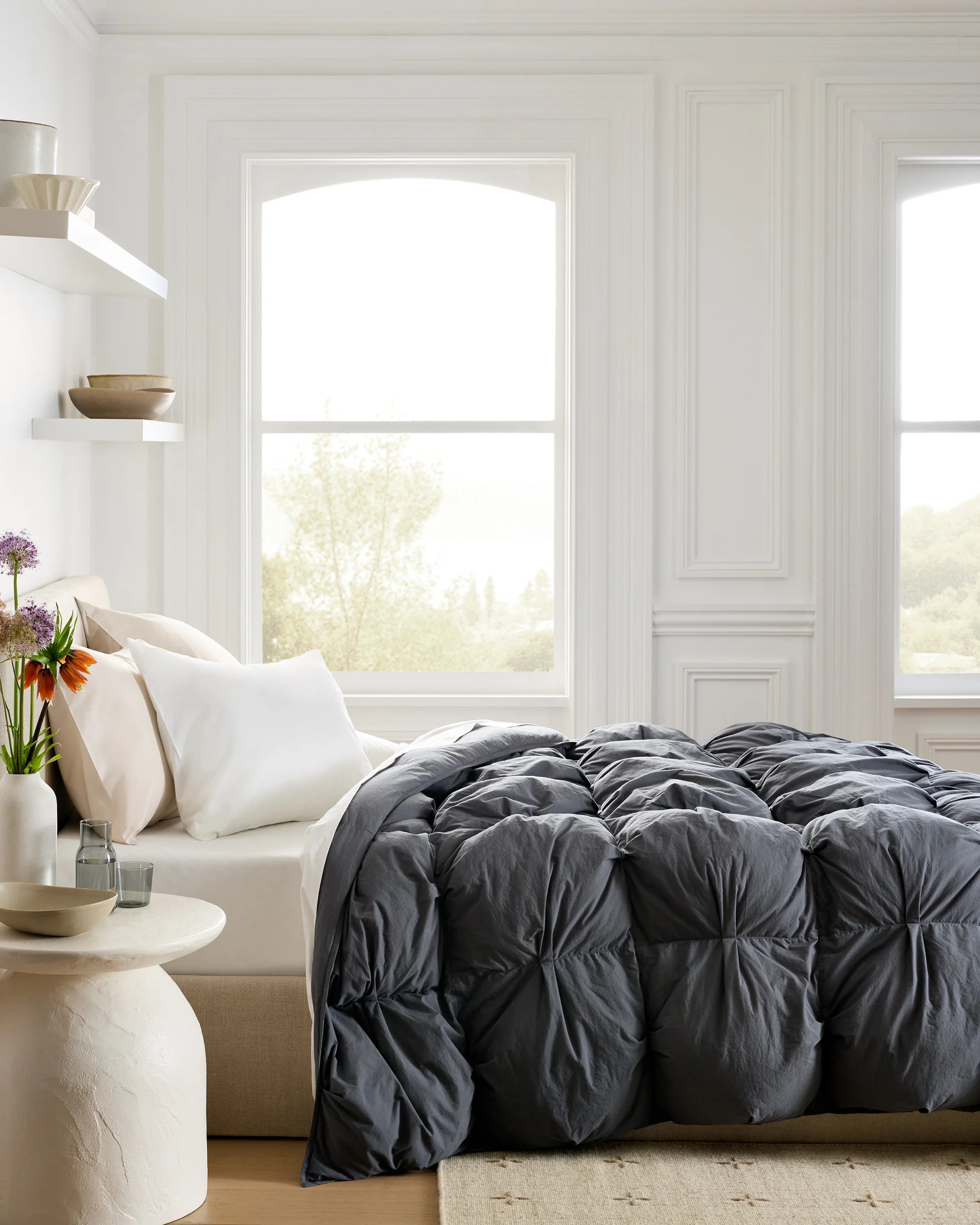 Cotton Pintuck Comforter - Twin / Nightfall Secondary image