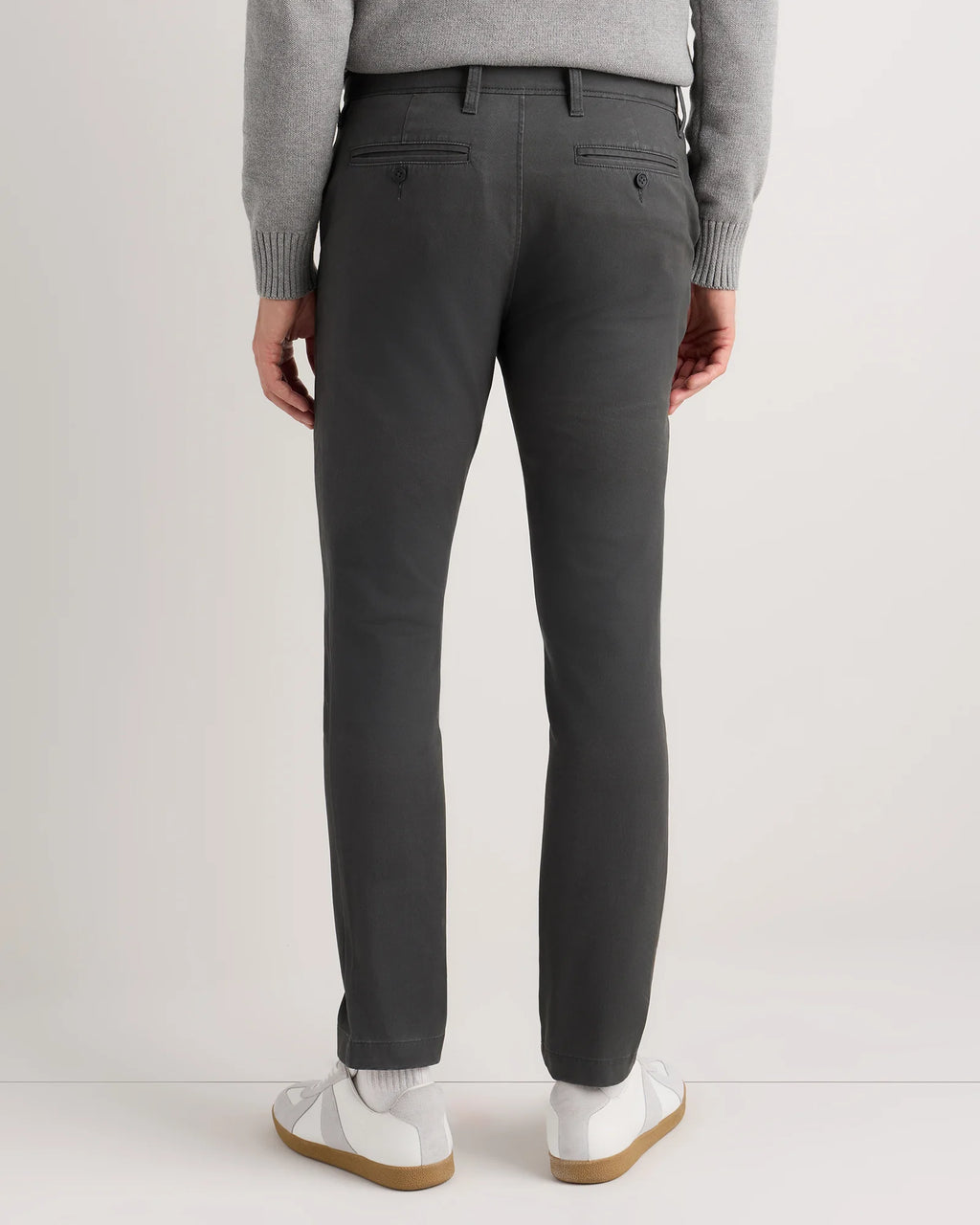Organic Cotton Stretch Chino Pants - Slim - 30X30 / Stone
