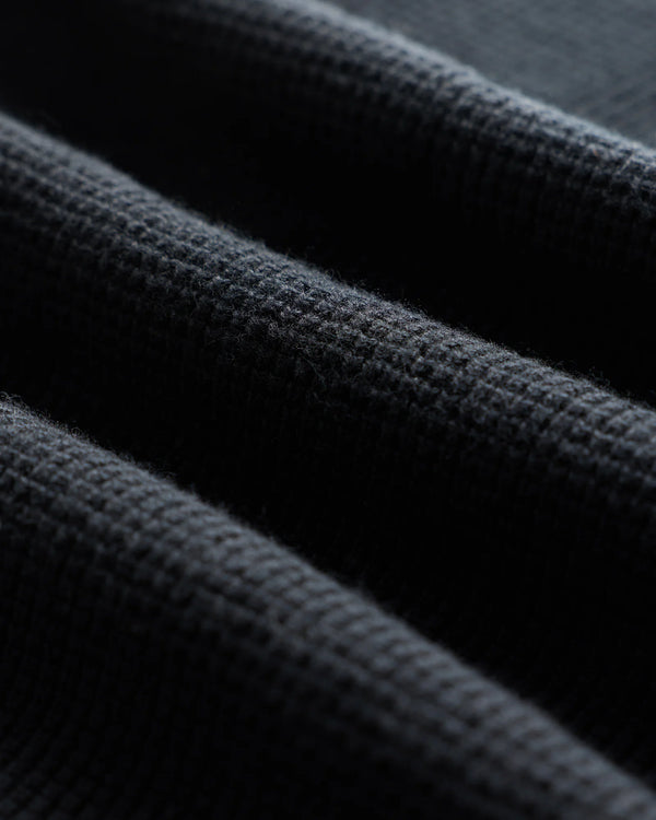 Organic Cotton Cashmere Waffle Crewneck Sweater - S / Bayberry Olive