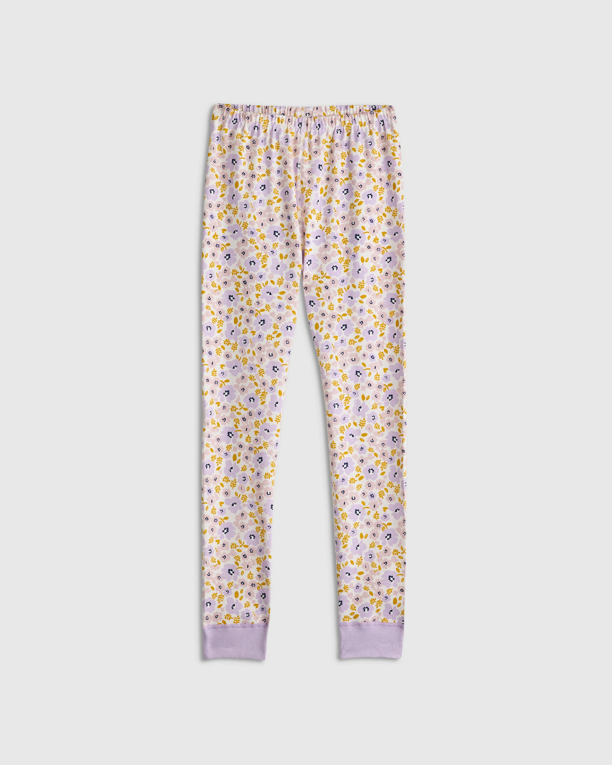 100% Organic Cotton Long Sleeve and Pant Pajama Set - 6 / Navy Stripe