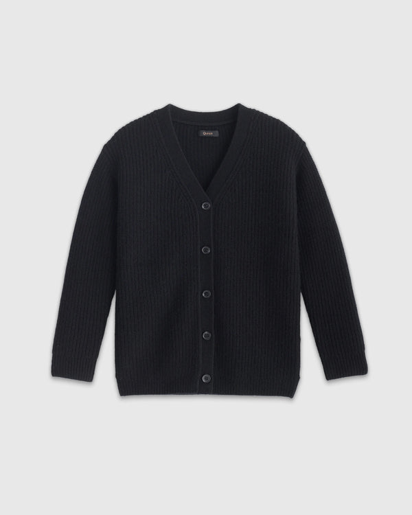 Washable Cashmere Oversized Fisherman Cardigan - 10 / Oatmeal