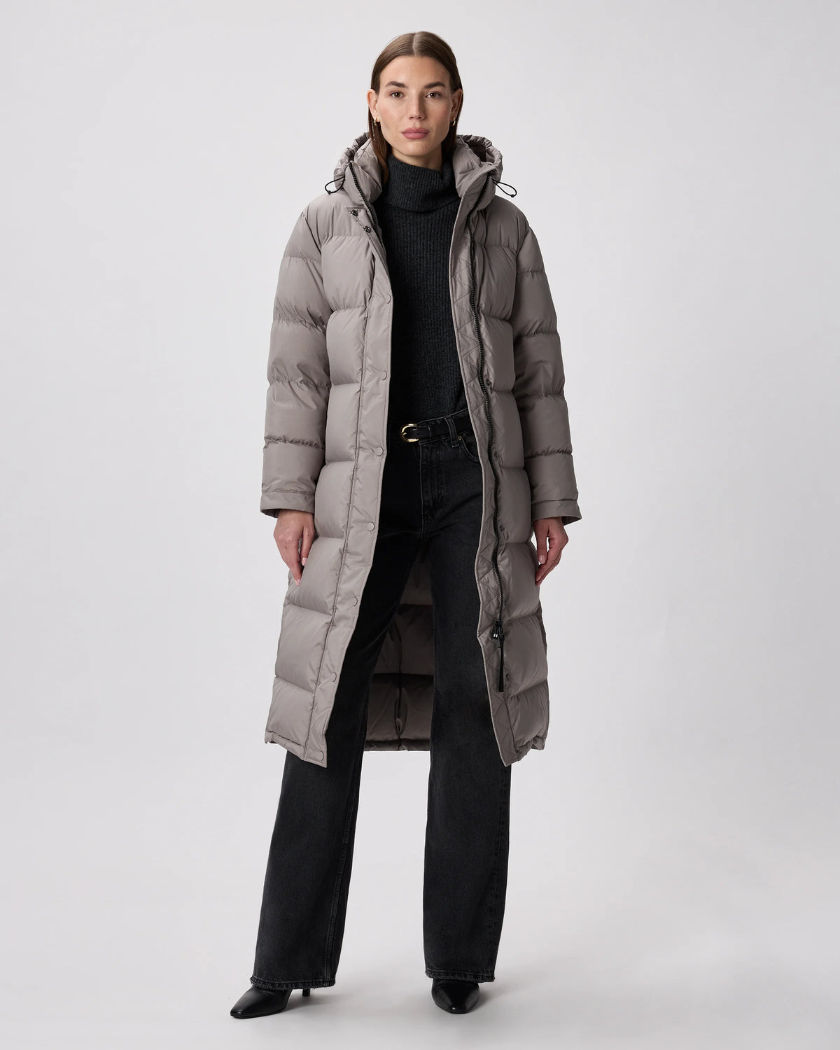 Responsible Down Long Puffer Jacket - XS / Black