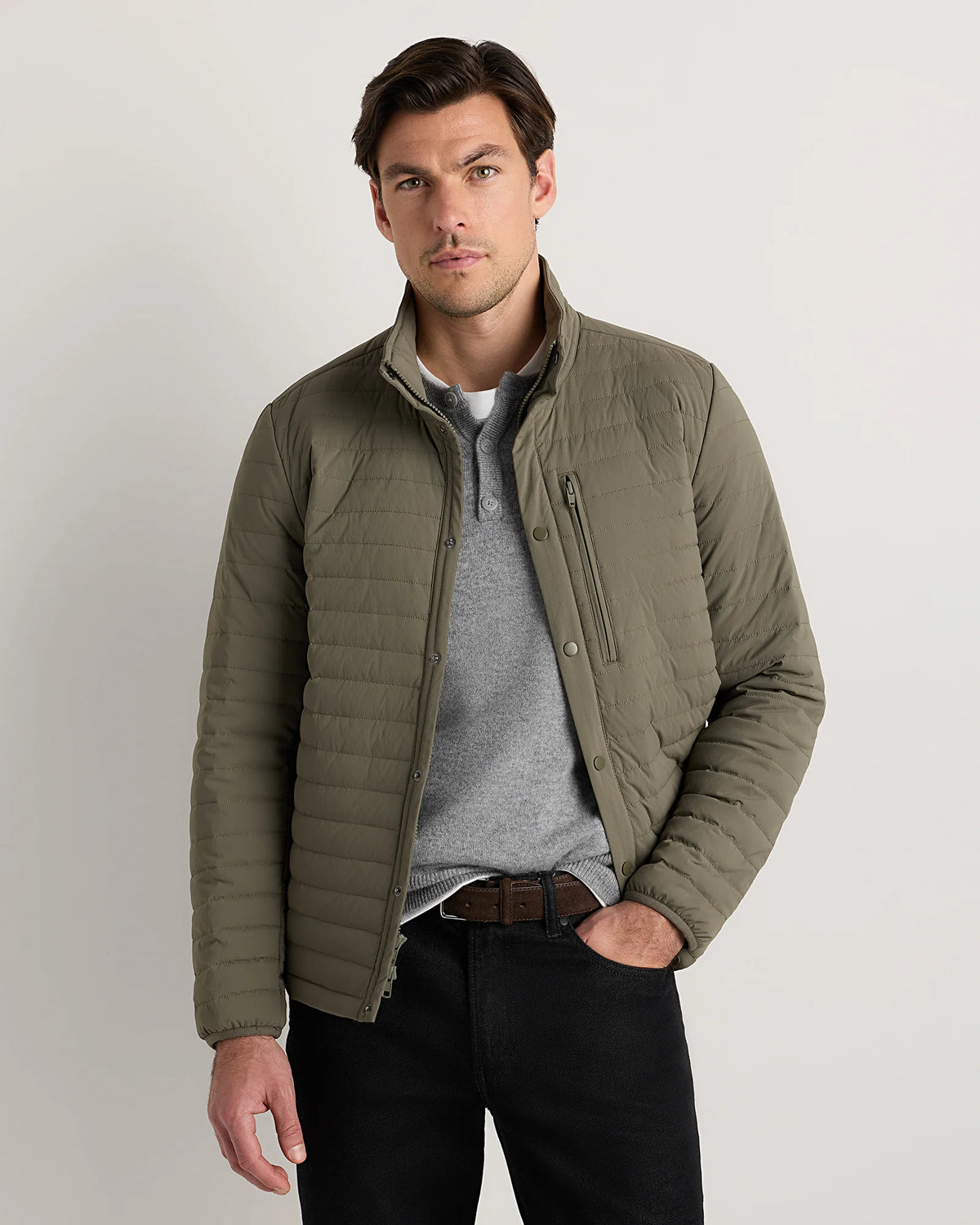 Responsible Down Quilted Jacket - S / Faded Cargo Green Main image