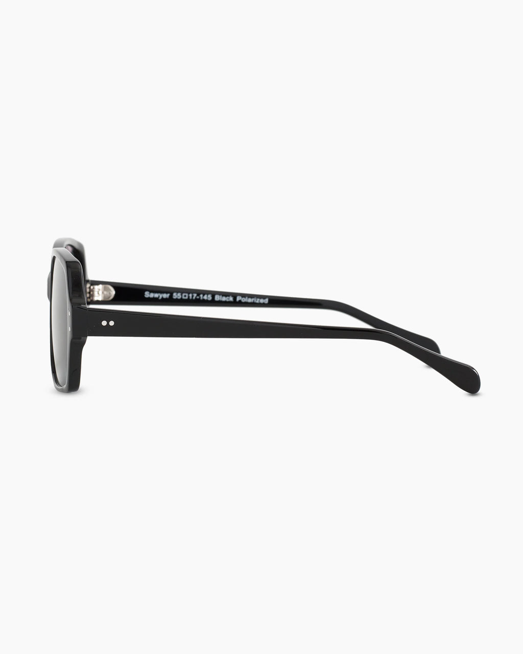Sawyer Polarized Acetate Sunglasses - One Size / Black with Grey lens