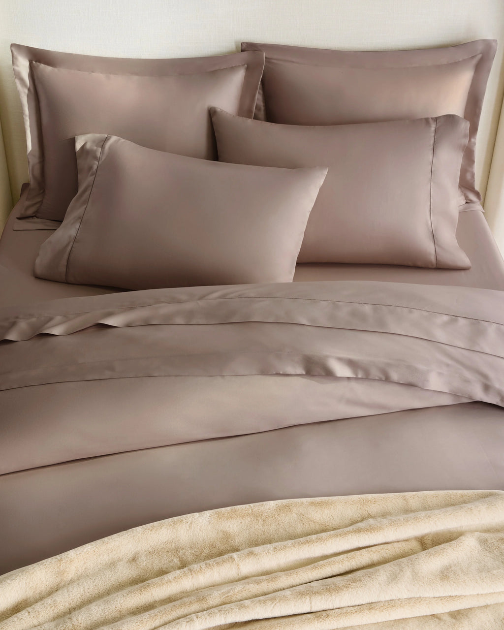 Signature Giza Cotton Sateen Duvet Cover Set - Twin / Sand