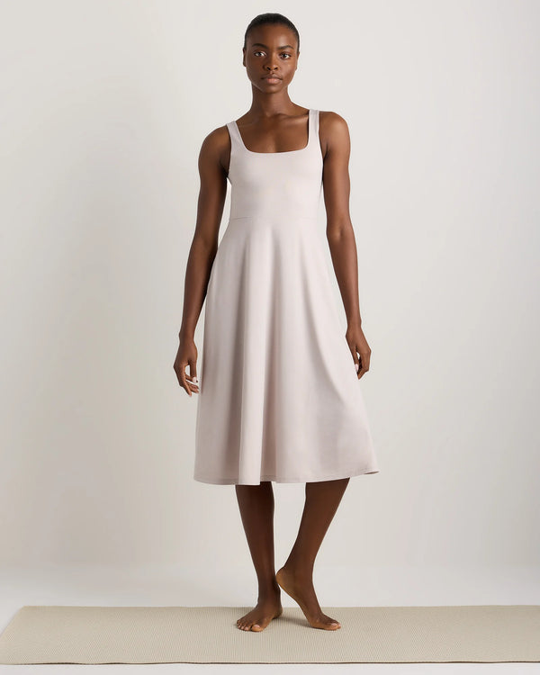 Flowknit Breeze Fit & Flare Dress - XS / Heather Green