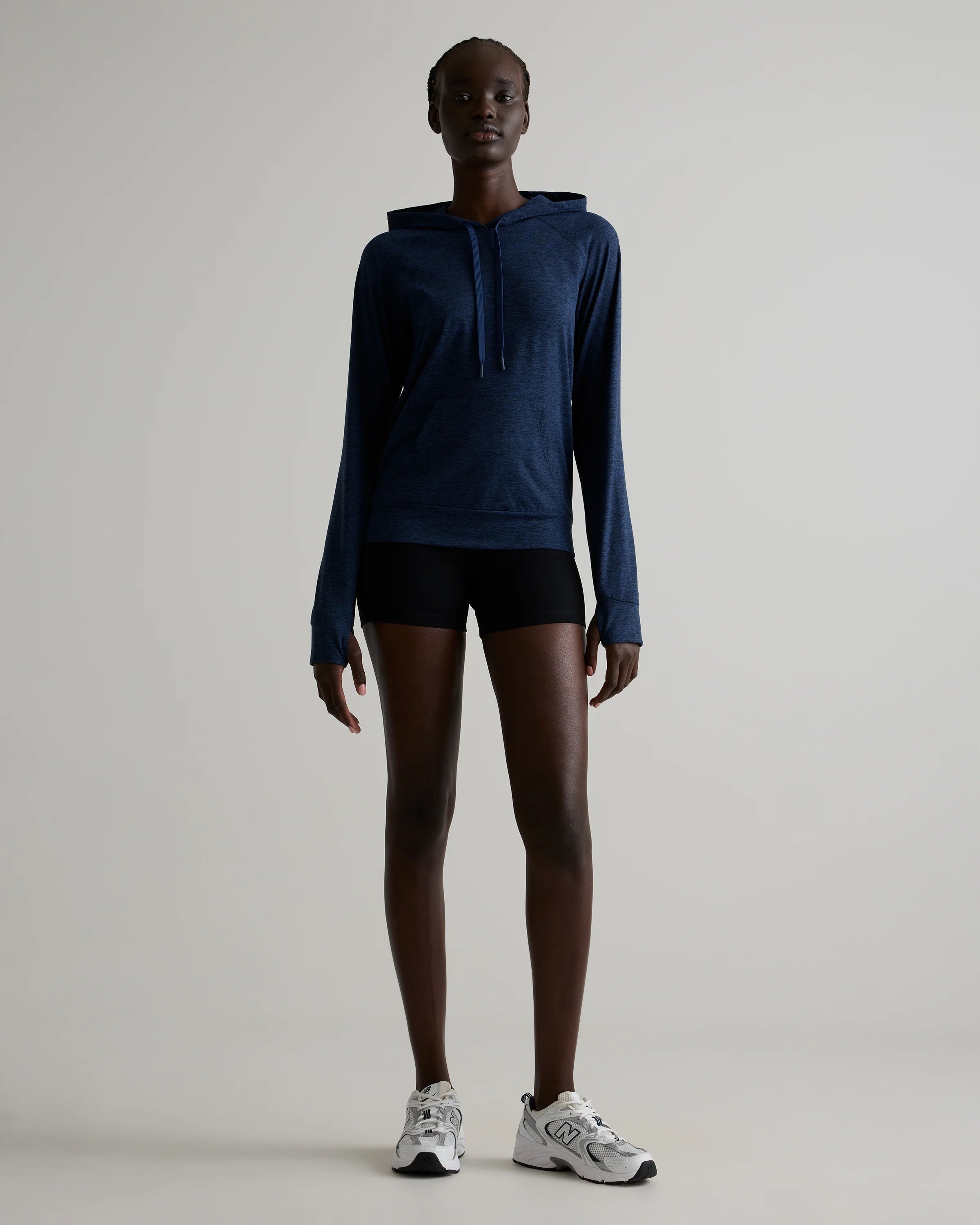 Flowknit Pullover Hoodie - XS / Heather Navy Secondary image