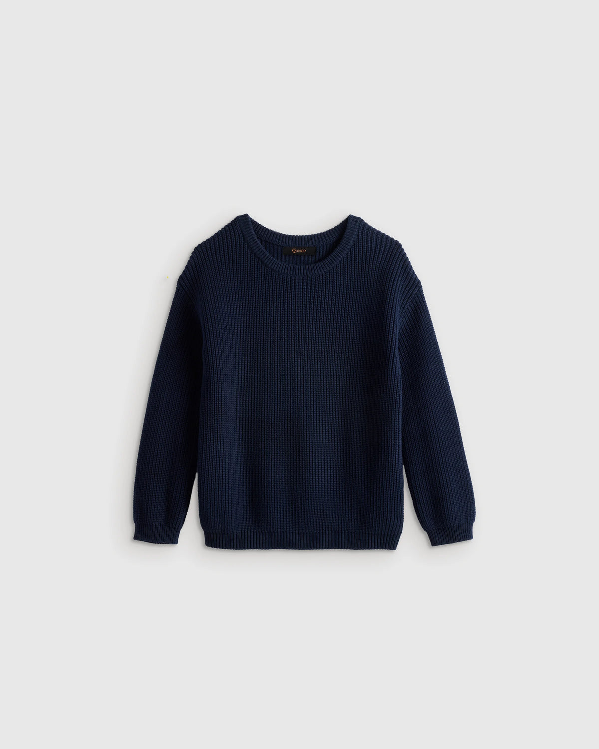 100% Organic Cotton Fisherman Tunic Sweater - 2T / Navy Main image