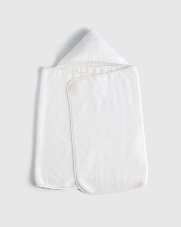Organic Turkish Cotton Kids Hooded Towel Set 4-Pack - One Size / Light Blue