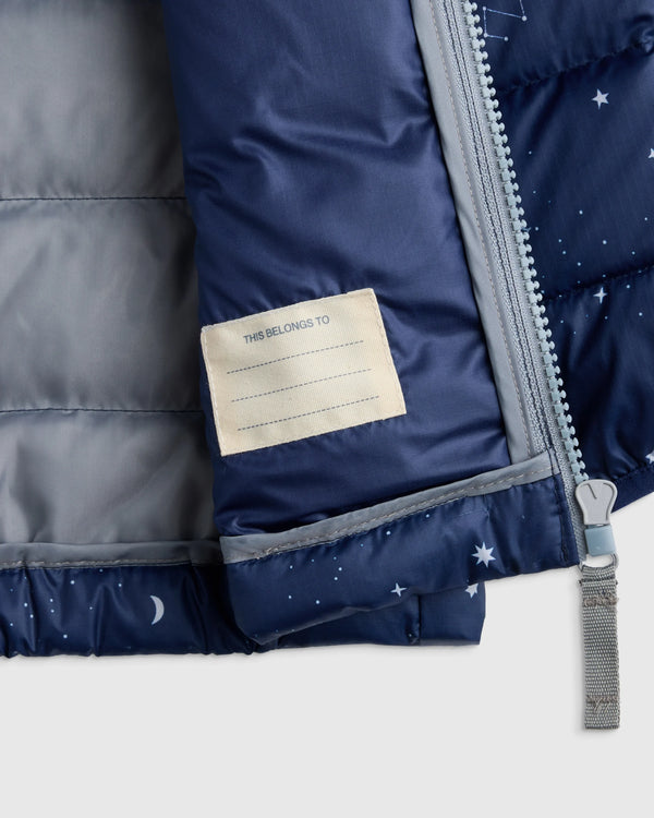 Lightweight Down Hooded Puffer Jacket - 2T / Tidepool
