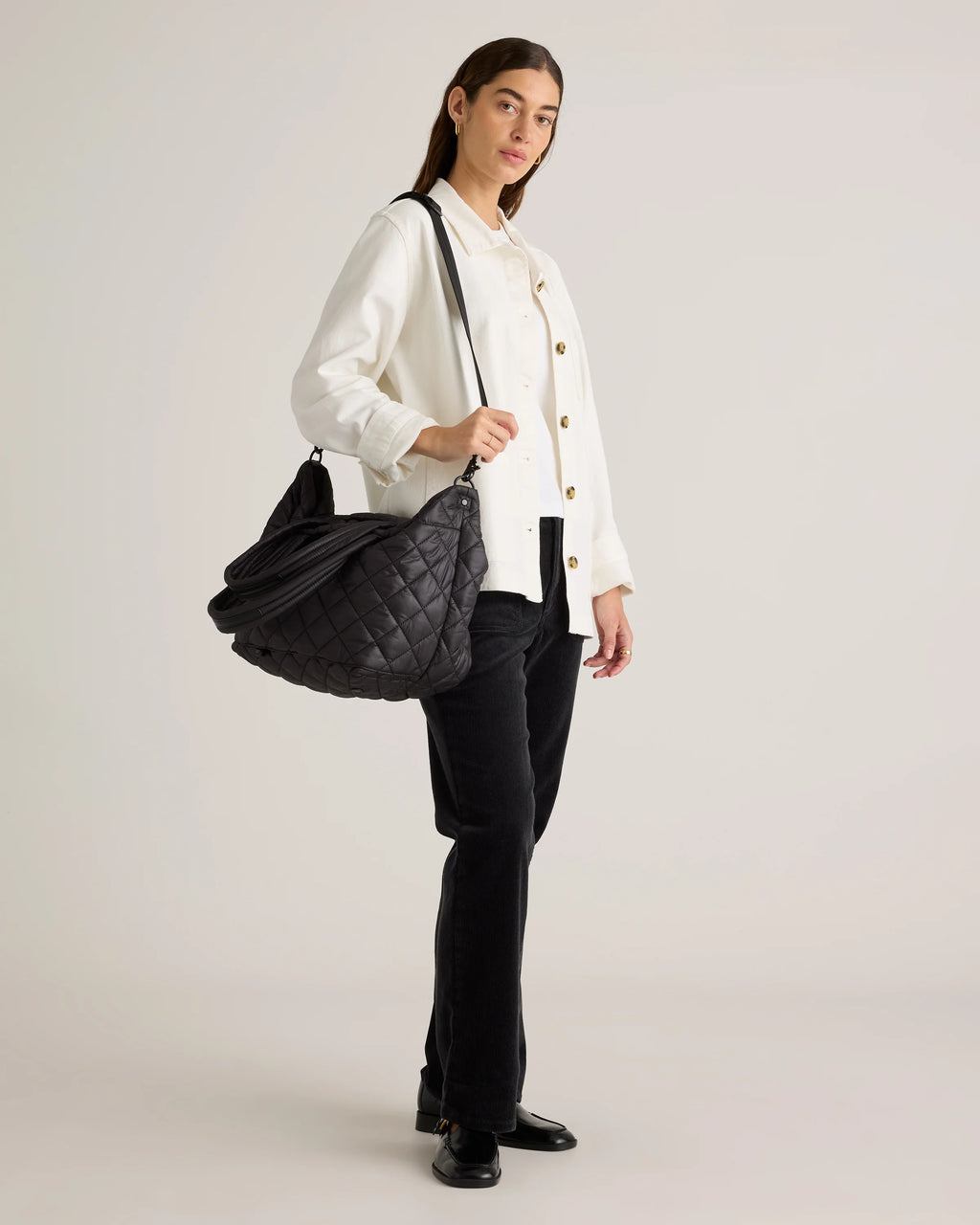 Transit Quilted Carry-All Tote - One Size / Porcelain Blue