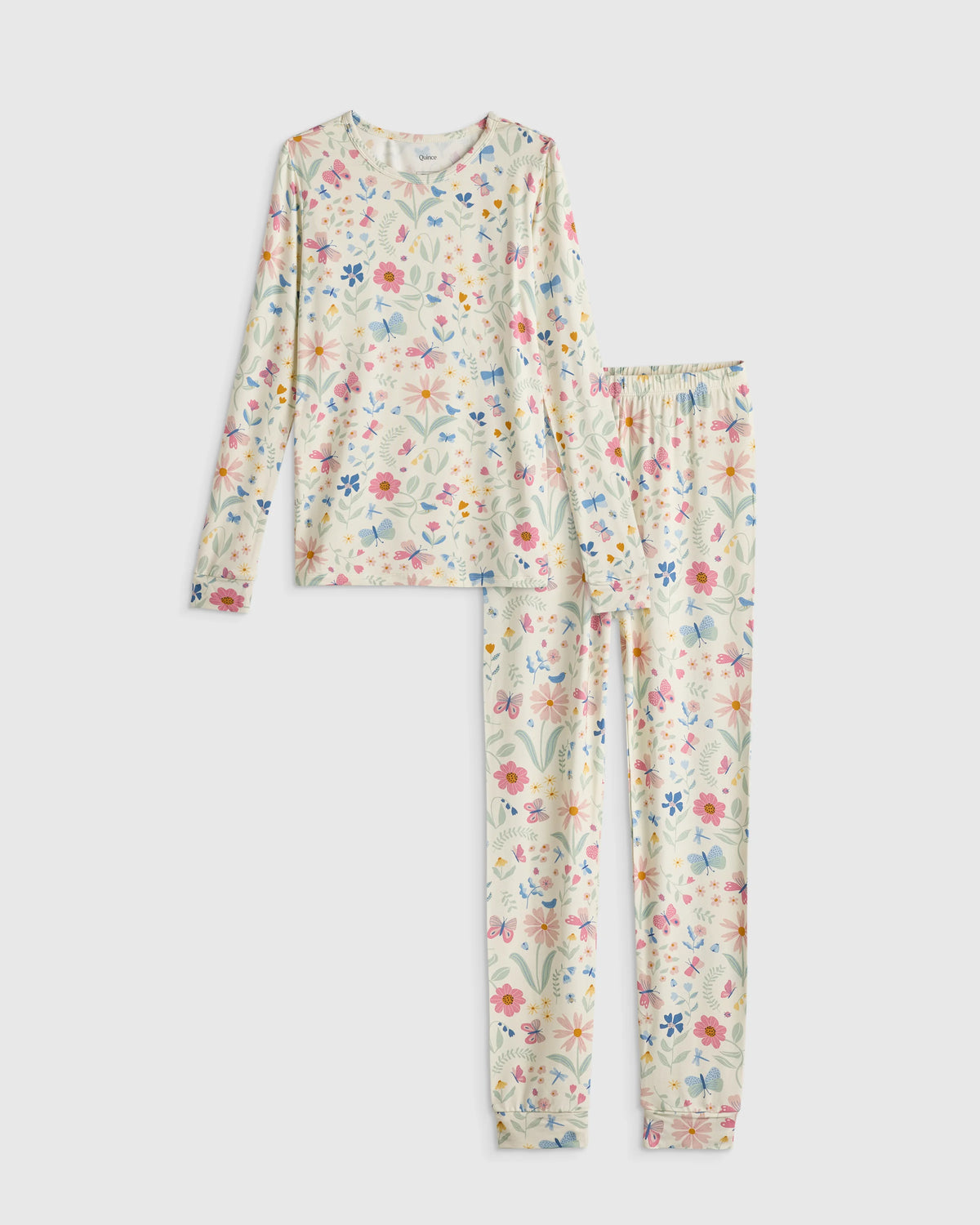 Bamboo Long Sleeve and Pant Pajama Set - 6 / Wildflower Dreams Main image