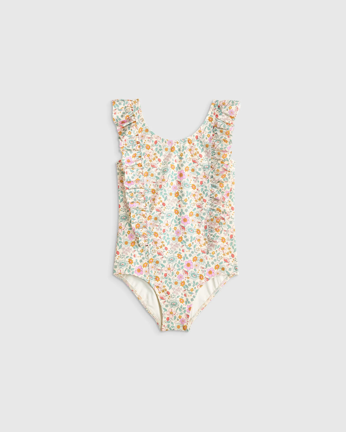 Ruffle One Piece Swimsuit - 6 / Soft Ditsy Floral Main image