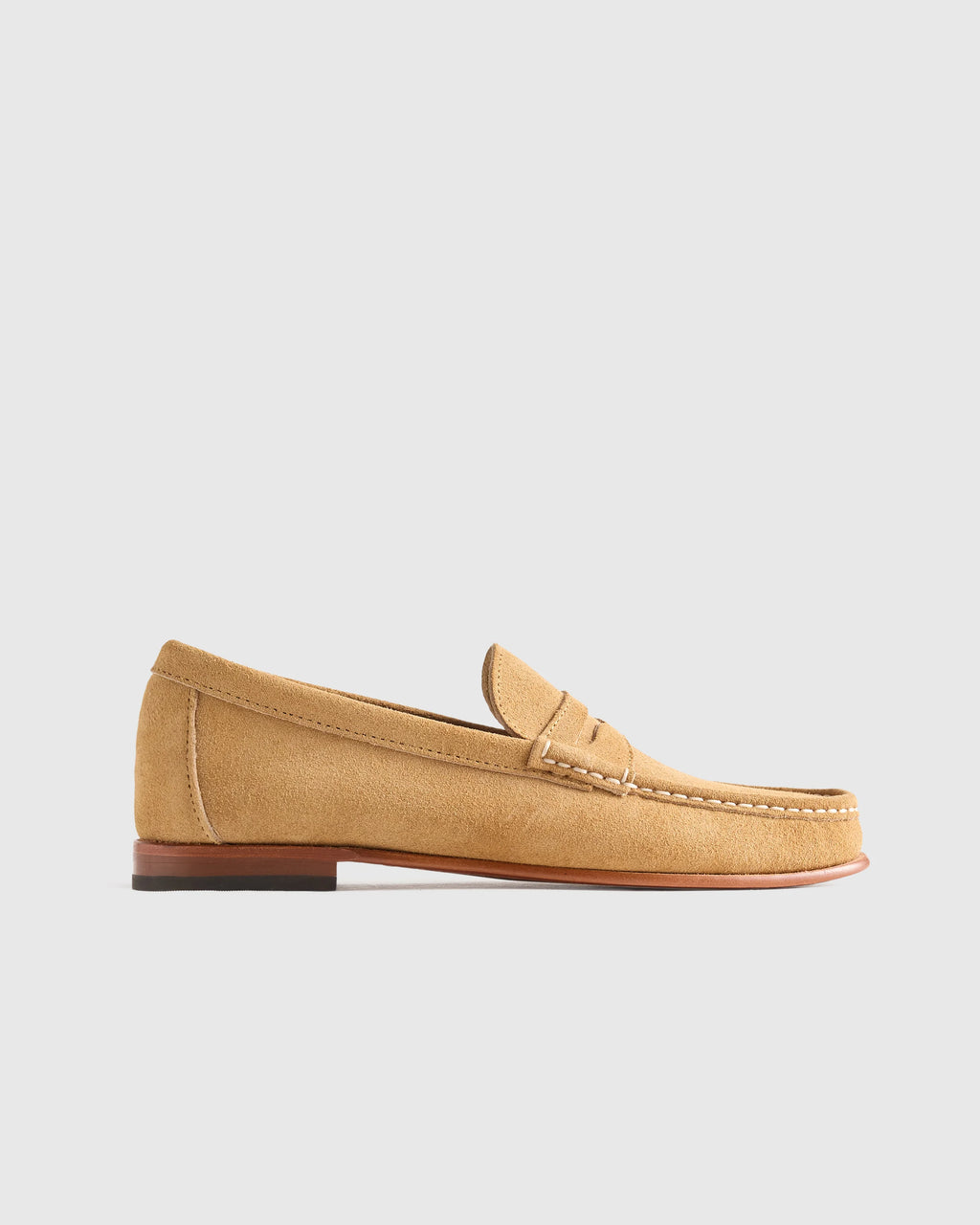 Essential Suede Penny Loafer - 7 / Whiskey