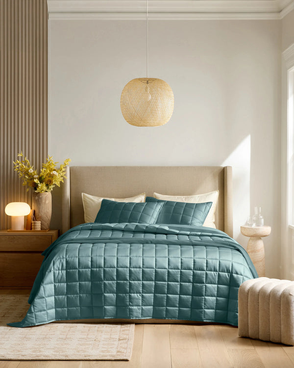 Bamboo Box Quilt - Twin / Sage