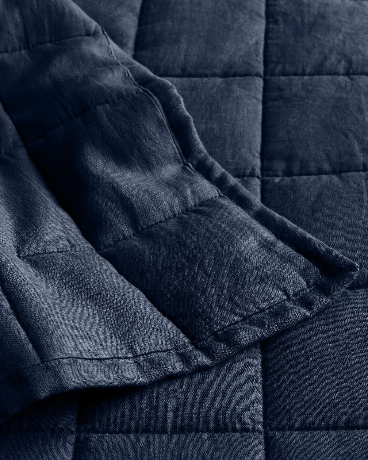 European Linen Box Quilt - Twin / Dusty Mauve