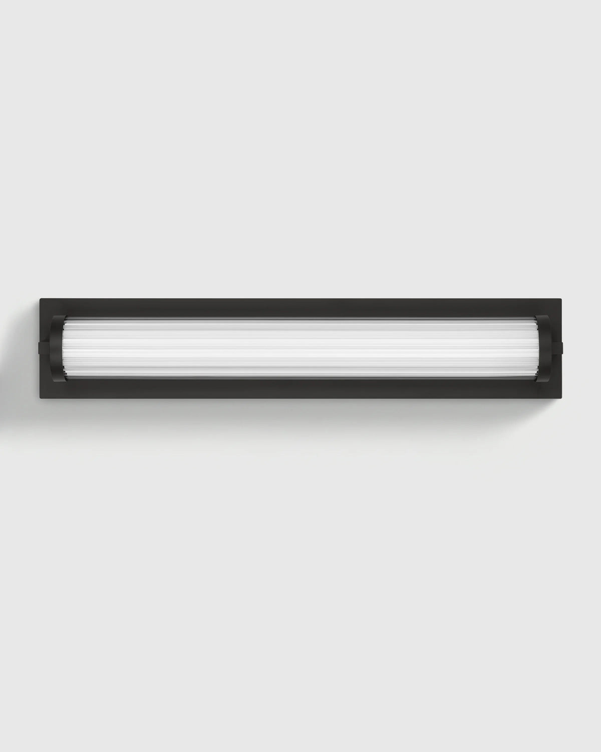 Ribbed Steel LED Vanity Sconce - 22" / Brass