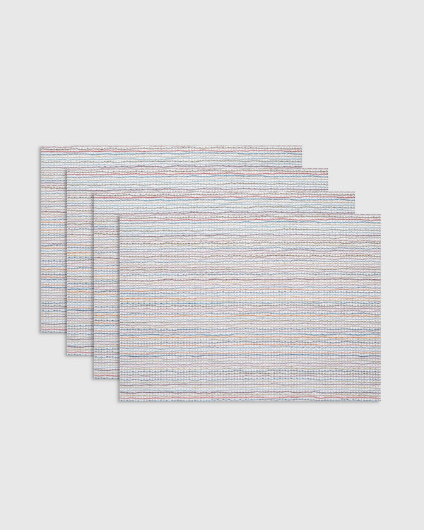 Lattice Easy-Care Rectangular Placemat, Set of 4 by Chilewich - One Size / Sorbet