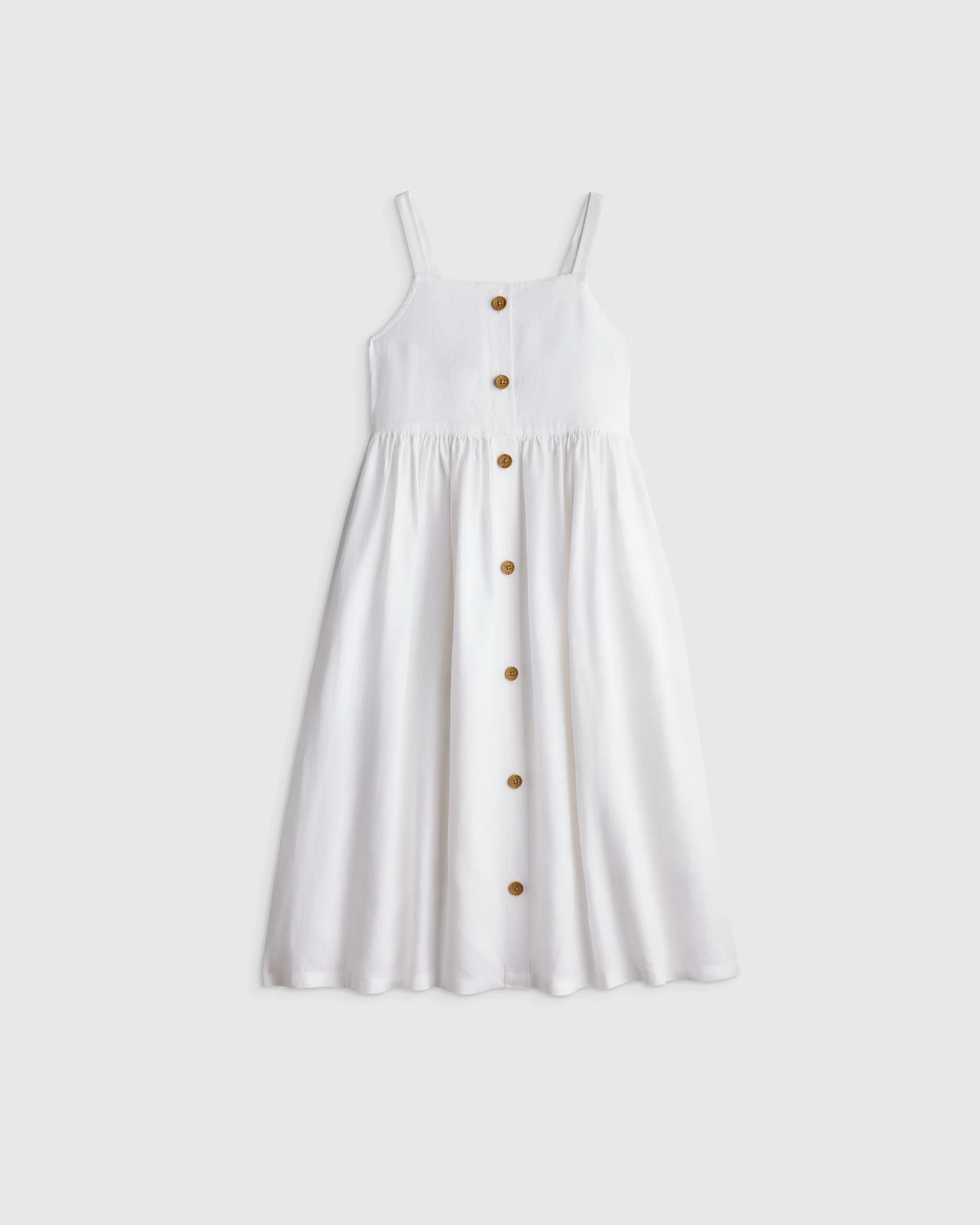 Girls Sleeveless 100% Linen Dress - 6 / Orchid Palms Secondary image