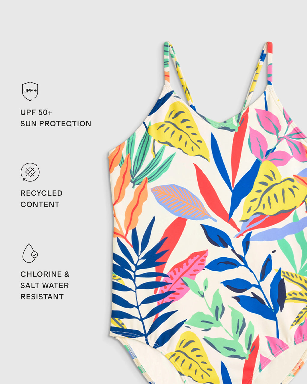 One-Piece Swimsuit - 2T / Wavy Fish