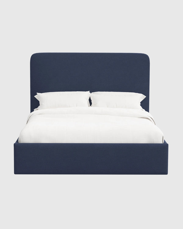 100% Linen Curved Bed - Full / Canvas