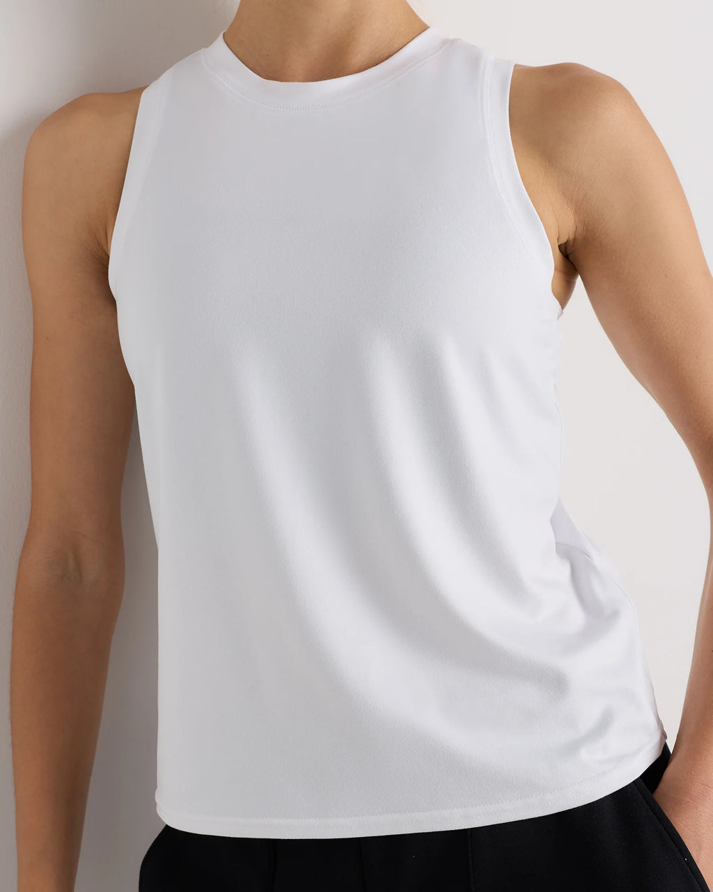 Flowknit Breeze High-Neck Tank - XS / Heather Deep Navy