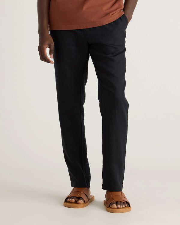 100% European Linen Pants - S / Bayberry Olive