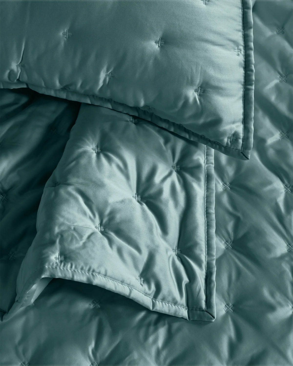 Bamboo Dream Quilted Sham Set - Standard / Sage