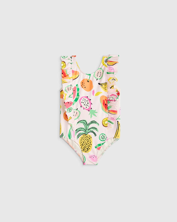 Ruffle One Piece Swimsuit - 2T / Soft Ditsy Floral