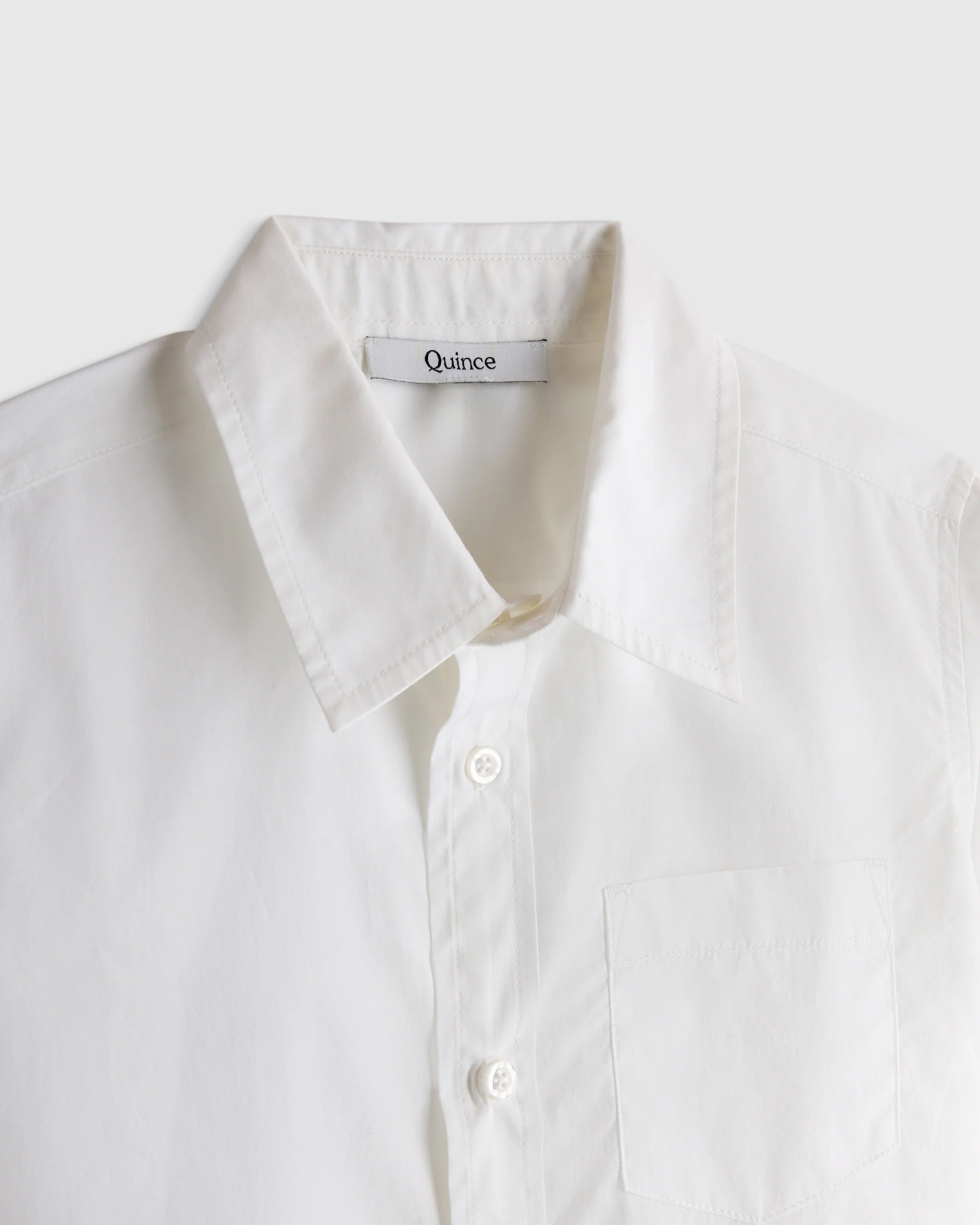 100% Organic Cotton Poplin Long Sleeve Button Down - 3T / White Secondary image
