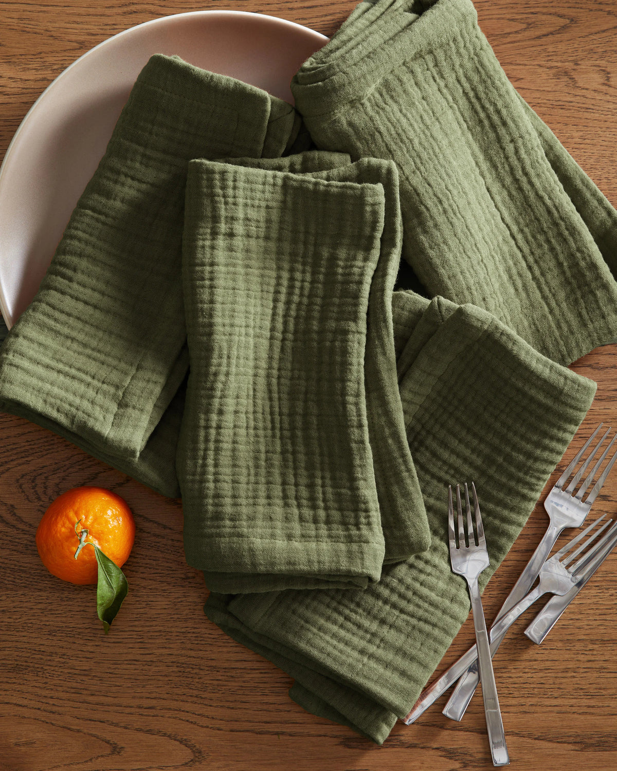 Organic Cotton Gauze Napkins - One Size / Chocolate